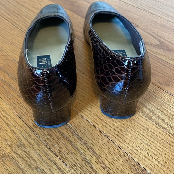 Vintage - SELBY Brown Patent Snake SIze 10 3A narrow women’s shoes - Picture 4 of 8